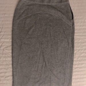 DVF grey pencil skirt